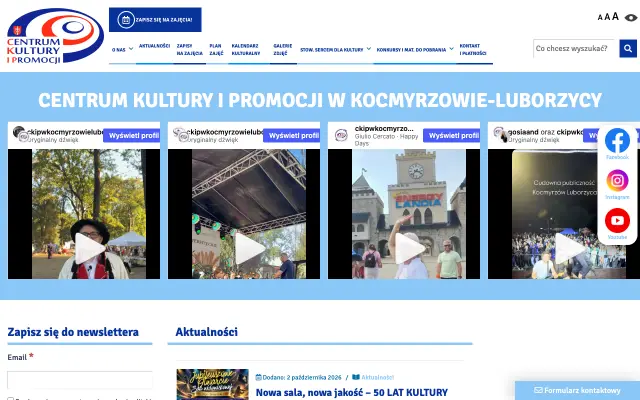 Strona CKiP Kocmyrzów-Luborzyca