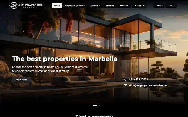Strona Top Properties Marbella